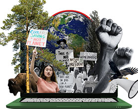 Earth Day Virtual and Accessible Rally social media posts