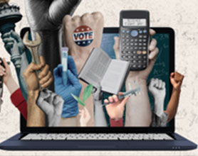 May Day Virtual and Accessible Rally social media posts
